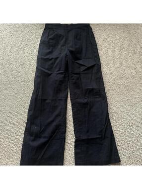 Abercrombie & Fitch Women's Black and Navy Trousers